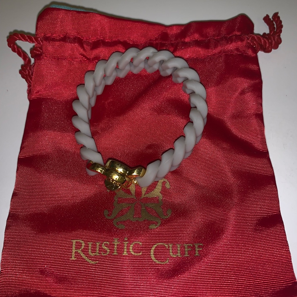 Grey rustic Cuff Bracelet